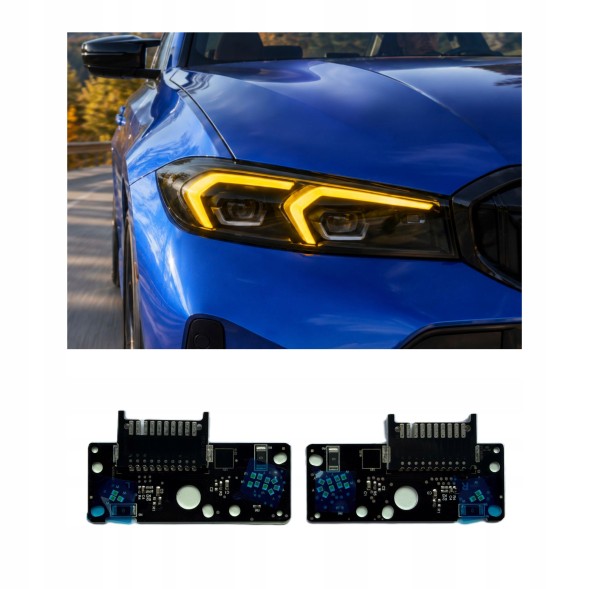 Китай DRL G20/G21 ADAPT LED Модуль DRL CSL YELLOW для BMW 3 G20/G21 LCI ADAPTIVE LED