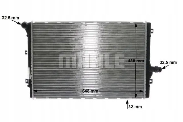 Mahle CR 1539 001S Охолоджувач води cr 1539 001s mahle audi a3