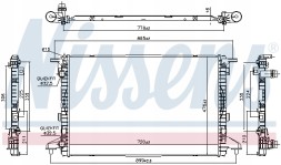 Nissens 606463 Радіатор, система охолодження двигуна nissens 606463