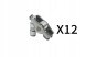 Borsehung B18206 Штовхач клапанів + кран 03610 9411d skoda 1.2/1.4 (12*12) b18206