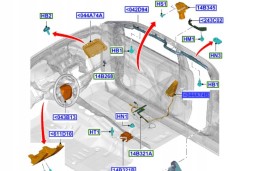 Ford OE 2317966 Бічна подушка безпеки пасажирського сидіння Ford Ra