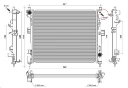 AHE 4SE/477 68273308AA 68244867AA Охолоджувач jeep grand cherokee iv 2016+ 3.0 3.6 5.7 68273308aa 68244867aa