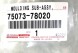 Toyota OE 7507378020 НАКЛАДКА (ПЛА́НКА) НИЖНЬОГО МОЛДИНГУ НА ПЕРЕДНІ ПРАВІ ДВЕРІ LEXUS NX 2021+ НОВА ОРИГІНАЛ OE