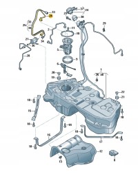Audi OE 80A261238 ТЕНОПРОВІД ВІД ТНВД AUDI Q5 ASO