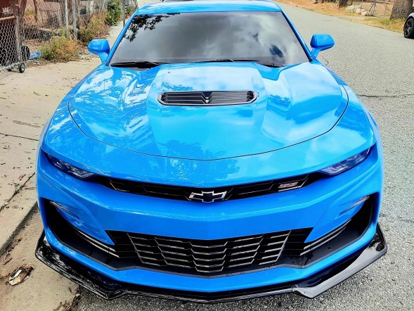Ikon Motorsports JGD-CM19-CSGB Спойлер переднього бампера Глянець CAMARO 2016-2023 рр
