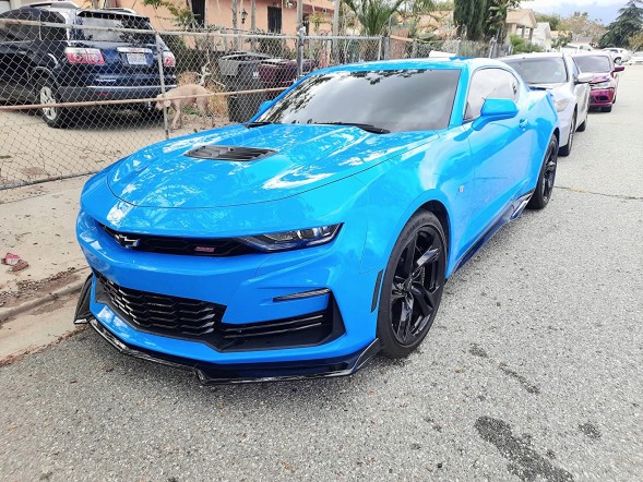Ikon Motorsports JGD-CM19-CSGB Спойлер переднього бампера Глянець CAMARO 2016-2023 рр