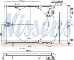 Nissens 94158 Очисник радіатора кондиціонера 94158 nissens