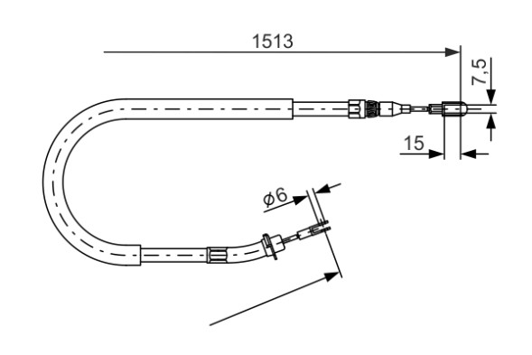 1987477852 BOSCH Трос гальма