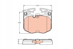 TRW GDB2260 Гальмівні колодки передні gdb2260 trw bmw