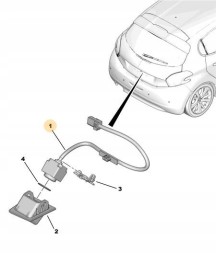 Peugeot OE КАМЕРА ЗАДНЬОГО ВИДУ PEUGEOT 208 OE 9812774580