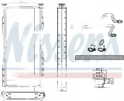 Nissens LR036364 Нагрівач 707221 nissens land rover discovery