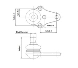 CB0173 CTR Кульова опора CBKD 9
