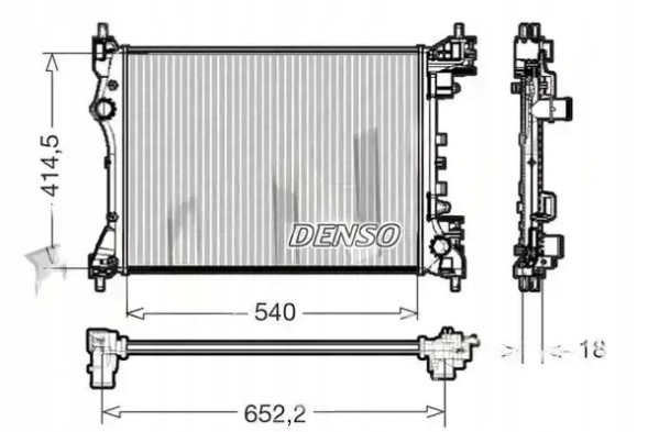 Denso DRM01005 Радіатор охолодження drm01005 denso alfa romeo fiat