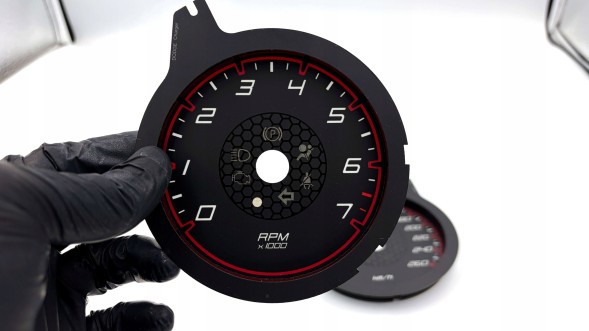 Moman 0089688097151 Dodge CHARGER кільця на панель приладів, заміна циферблатів 160MPH на 260 км/год, авто зі США