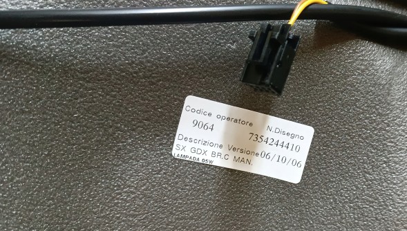 Fiat OE ДЗЕРКАЛО ЛІВЕ КОРОТКЕ ЕЛ. 8 PIN FIAT CITROEN PEUGEOT 735424441 OE