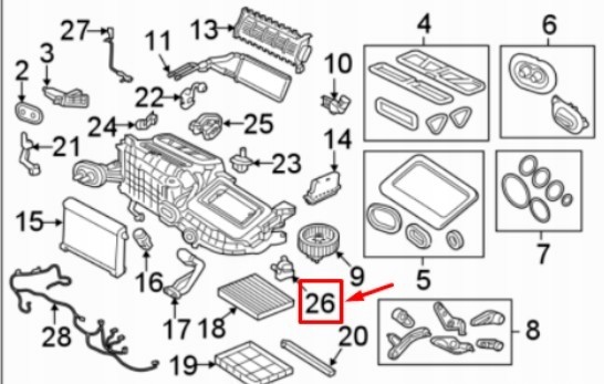 Land Rover OE Б/у двигун заслінки обігрівача RANGE ROVER VELAR L560 LR093013