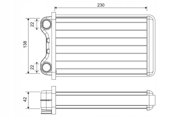 Valeo 812255 Теплообмінник, обігрів салону valeo 812255