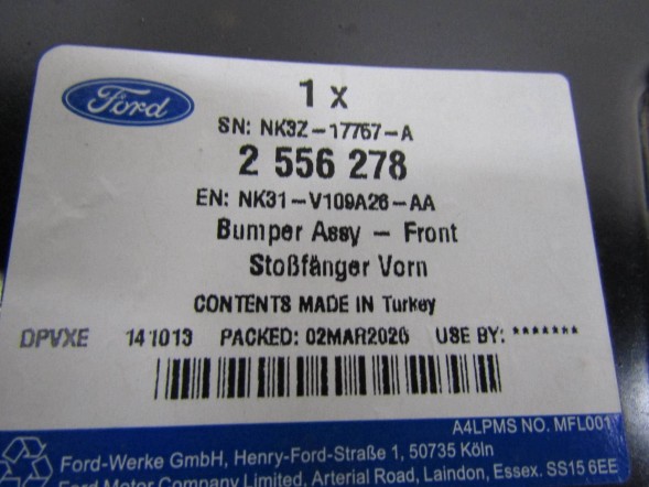 Ford OE NK31V109A26AA Балка бампера переднього Ford Transit VI 19р--> NK31-V109A26-AA