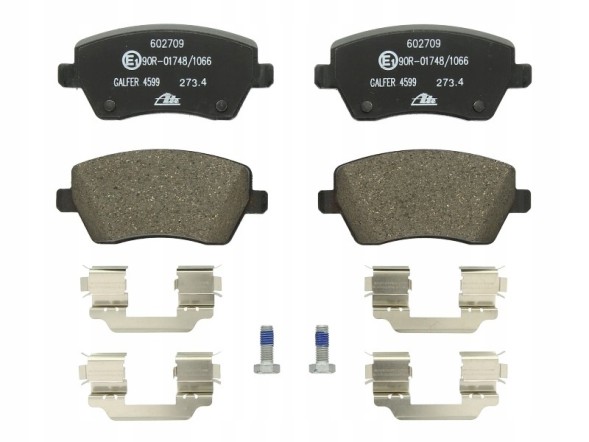 CHINA 13.0460-2709.2 + 24.0122-0216.1 RENAULT MODUS Накладки + передні диски ate renault modus