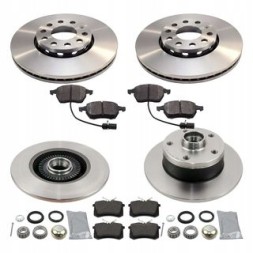 REC TKLPTA4/B5 ДИСКИ, КОЛОДКИ 288 ПІДШИПНИКИ ПЕРЕДНІ + ЗАДНІ AUDI A4 B5 95-
