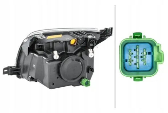Hella 1ED 247 026-261 Прожектор лампа права з силовим агрегатом для регулювання