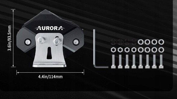 Aurora N-10 Робоча фара Aurora 10 дюймів 124 Вт 6500 К 7 кольорів підсвічування