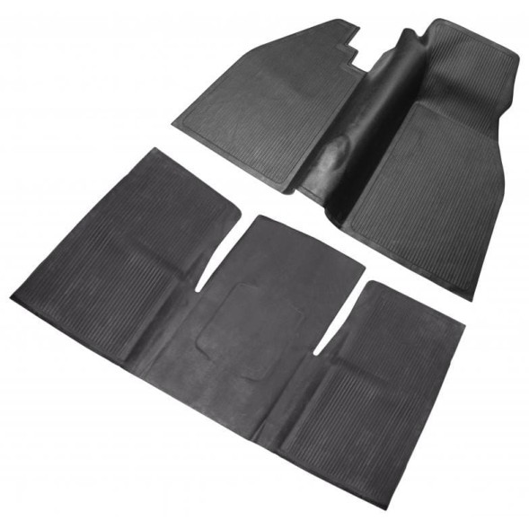 Paruzzi 113863703 Килимки для підлоги гумові чорні комплект TQ T1 59-67