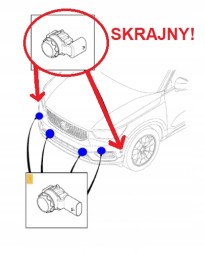 Volvo OE Xc60 ii xc90 S60 V60 32209359 39794568 32209362 32271117 32134010 32209488 32327109 31445808 31680785 39794543 32271798 przedni pdc Комплект датчиків pdc volvo xc40 бампер фронтальний
