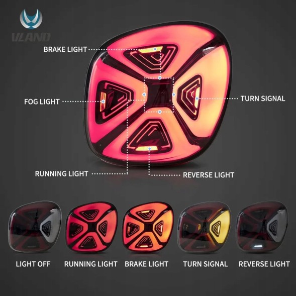 Tuning-Tec LDSM01 Лампи задні kpl Full Led Neon Діодні Тюнінг Smart Fortwo III 3 в 453 14-19