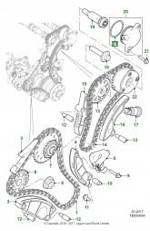 Jaguar OE AJ200TimingChain AJ20D4 /13/ Комплект ГРМ JAGUAR XE XF F-PACE 2.0 ДИЗЕЛЬ AJ20D4 /13/