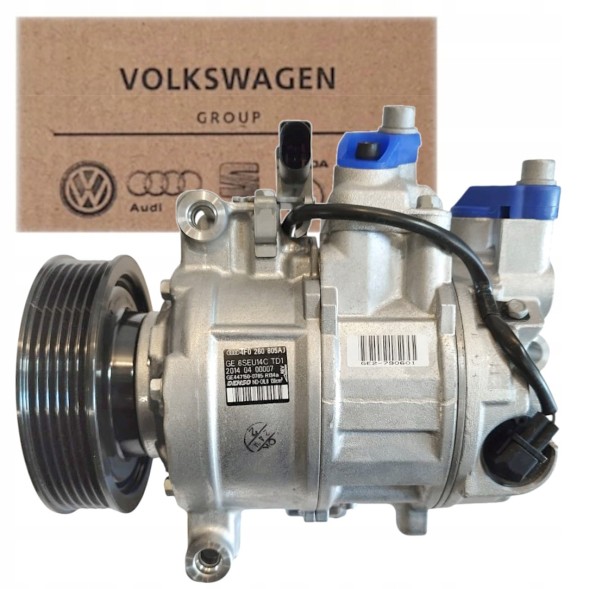 Audi OE 4F0 260 805AJ / 4F0260805AJ / 4F0260805 AJ / 248300-1600 / 437100-7020 / 447150-0780 / 447150-0785 / 447220-9800 / 447260-3500 / 6SEU14C 4F0260805AJ КОМПРЕСОР КОНДИЦІОНЕРА AUDI A6 C6 2.7 3.0 TDI ОРИГІН