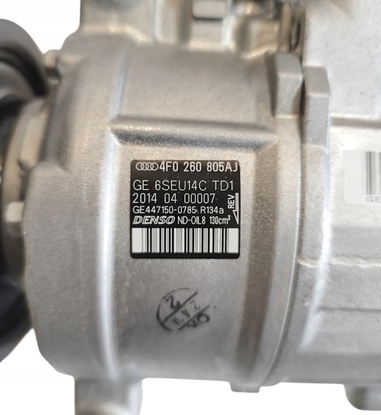 Audi OE 4F0 260 805AJ / 4F0260805AJ / 4F0260805 AJ / 248300-1600 / 437100-7020 / 447150-0780 / 447150-0785 / 447220-9800 / 447260-3500 / 6SEU14C 4F0260805AJ КОМПРЕСОР КОНДИЦІОНЕРА AUDI A6 C6 2.7 3.0 TDI ОРИГІН