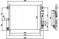 Nissens 1007263832 NIS Nis94949 конденсатор охолодження кондиціонера nissens + помічник водія #33