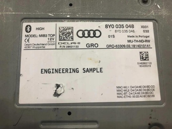 Audi OE AUDI A3 8Y MMI МОДУЛЬ MIB3 TOP 8Y0035048