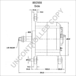V-maxzone Part VIC-449038 Альтернатор PE для CUMMINS