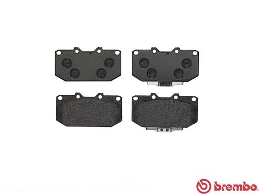 P56025 BREMBO Комплект гальмівних колодок з 4 шт дисків