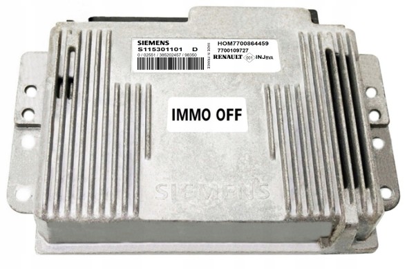 Siemens KOMPUTER ECU RENAULT 1.4 S115301101D HOM7700864459 IMMO OFF Комп'ютер ecu renault 1.4 s115301101d hom7700864459 immo off