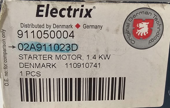 Valeo 438418 Новий стартер для volkswagen / seat / audi - 02a911023d