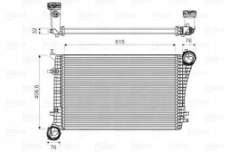 Valeo 818675 Охолоджувач повітря інтеркулер 818675 valeo audi