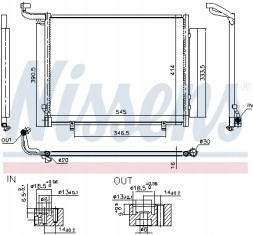 Nissens 941093 Конденсатор, кондиціонер nissens 941093