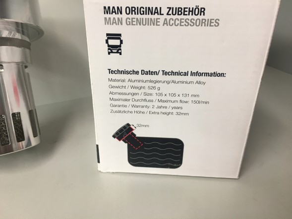 MAN OE K3.12210-6000 Захист заливки паливного бака суцільний 80мм