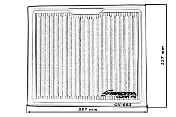 Simota ov002 zz ФІЛЬТР ПОВІТРЯНИЙ СПОРТ VW GOLF 3 1.8 SIMOTA