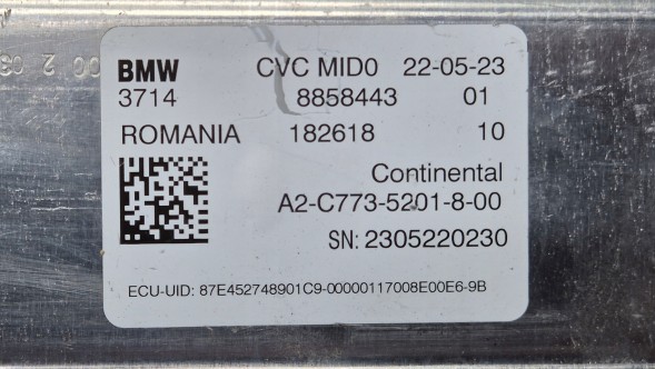 BMW OE STEROWNIK ZAWIESZENIA CVC MID0 BMW X3 G45 XM G09 Контролер підвіски Модуль CVC MID0 BMW X3 XM G09 OE 8858443 ОРИГІНАЛ