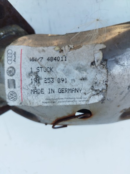 Volkswagen OE 1h1253091a Вихлопна труба VAG Golf Mk3 Audi 100 92-94 Оригінал OE Конін глушник штани