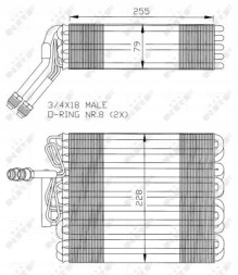 NRF 36024 Випаровувач кондиціонера 36024 nrf seat