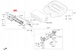 Hyundai OE GENUINE| KOLEKTOR + ZAWÓR WIROWY; 283102A804, 28310-2A804, 283102A803, 28310-2A803, 283102A802, 28310-2A802, 28310-, KIA / HYUNDAI ORYGINAŁ Впускний колектор Hyundai OE 283102A804 оригінал