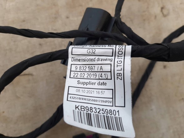 BMW OE 9832598 BMW BMW G32 LCI LIFT ПУЧОК ПРОВОДІВ ПЕРЕДНЬОГО БАМПЕРА PDC