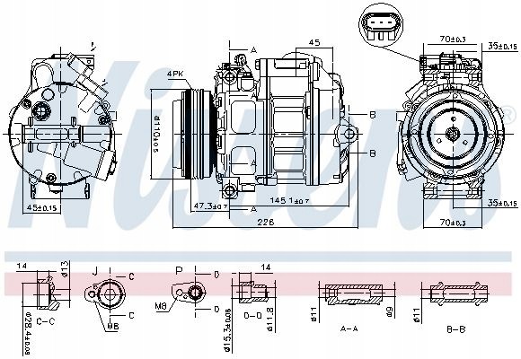Nissens 890329 Nissens 890329 компресор, кондиціонер