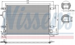 Nissens 94665 Конденсатор радіатора кондиціонування повітря 94665 nissens