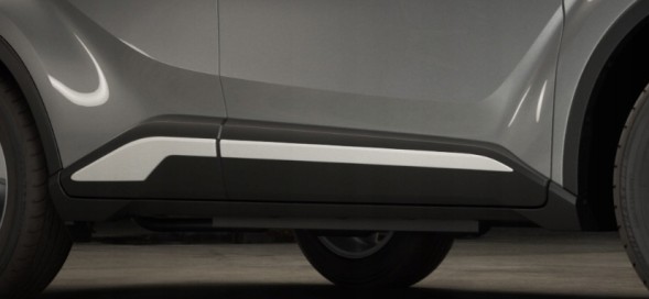 Toyota OE TOYOTA C-hr Бічні накладки на пороги 058 White комплект PW156-10000-AG OE
